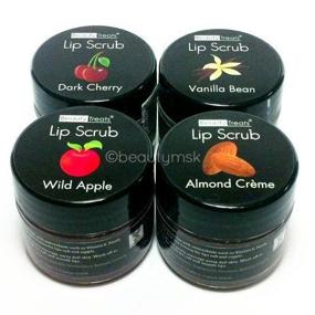 img 1 attached to 💋 Antioxidant-Rich Lip Scrub Set with Vitamin E: 4 Unique Flavors