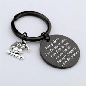 img 1 attached to 🎓 FUSTMW Graduation Gift - Keychain to Cherish Your Milestones and Celebrate Your Journey - Inspirational Letters as Powerful Graduation Gifts for Him/Her