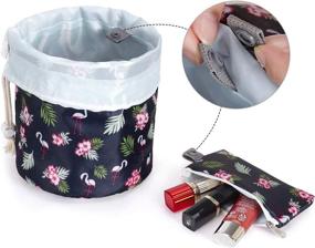 img 3 attached to Drawstring Cosmetic Multifunction Organizer Collapsible