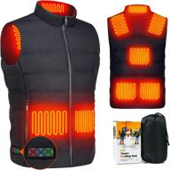 🧥 doace heated down vest - rechargeable heated jacket for women and men (size xl) логотип