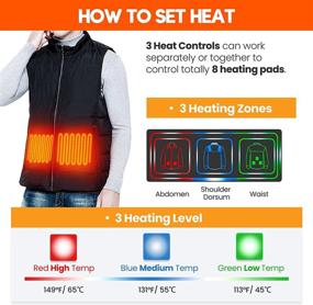 img 2 attached to 🧥 Doace Heated Down Vest - Rechargeable Heated Jacket for Women and Men (Size XL)