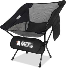 img 4 attached to 🏕️ Covacure Ultralight Folding Portable Camping Chairs - Lightweight Chairs for Adults: Perfect for Camping, Hiking, Outdoor Activities, Backpacking, Beach, Picnic