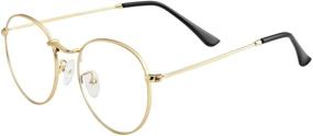 img 3 attached to 👓 Fashionable Round Circle Non-Prescription Eyeglasses – Stylish Eyewear for All Occasions!