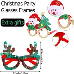 img 1 attached to Inflatable Reindeer Christmas Glitter Glasses