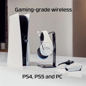 img 3 attached to HyperX Cloud Stinger Core Wireless Gaming Headset - White | PS4, PS5, PC | Lightweight & Durable | Noise-Cancelling Mic & Steel Sliders