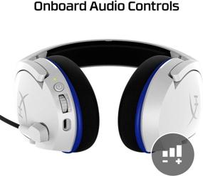 img 1 attached to HyperX Cloud Stinger Core Wireless Gaming Headset - White | PS4, PS5, PC | Lightweight & Durable | Noise-Cancelling Mic & Steel Sliders