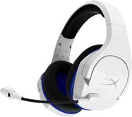 hyperx cloud stinger core wireless gaming headset - white | ps4, ps5, pc | lightweight & durable | noise-cancelling mic & steel sliders logo
