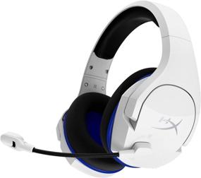 img 4 attached to HyperX Cloud Stinger Core Wireless Gaming Headset - White | PS4, PS5, PC | Lightweight & Durable | Noise-Cancelling Mic & Steel Sliders