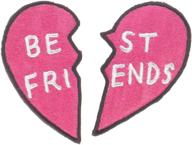 wrights iron-on appliques - 👫 best friends design - pack of 2 logo