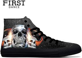 img 1 attached to FIRST DANCE Fashion Sneakers Halloween Men's Shoes in Fashion Sneakers