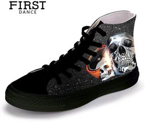 img 3 attached to FIRST DANCE Fashion Sneakers Halloween Men's Shoes in Fashion Sneakers
