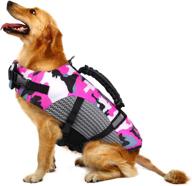 migohi dog life jacket: safety vest for small, medium, and large dogs – adjustable, reflective, and equipped with a rescue handle – ideal for swimming, boating, and water activities логотип