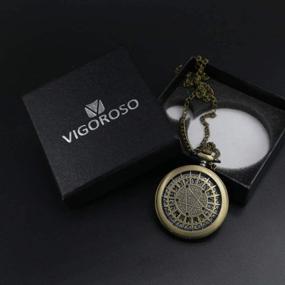 img 1 attached to 🔒 Antique Steampunk Necklace Pendant - VIGOROSO Brand