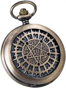 img 4 attached to 🔒 Antique Steampunk Necklace Pendant - VIGOROSO Brand