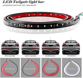 img 3 attached to 🚦 SOCAL-LED 48" LED Tailgate Light Bar: Switchback Multi-Function Brake/Signal/Emergency/Tail Light Dual Color Red White - Find the Perfect Rear Lighting Solution