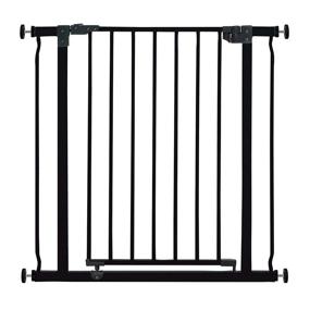 img 4 attached to 🚧 Dreambaby Liberty Walk Thru Auto Close Baby Safety Gate | Pressure Mounted Security Gate - Model L1992BB, Black | Fits 29.5-36.5 inch Openings