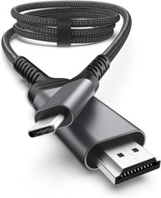 img 4 attached to 💻 Кабель nonda USB C to HDMI, 6,6 фута 4K 60Hz Type C to HDMI 2.0 Cable (совместим с Thunderbolt 3) для MacBook Pro 2020/2019, MacBook Air/iPad Pro 2020, Surface Book 2, Galaxy S20 и других устройств с разъемом Type-C.