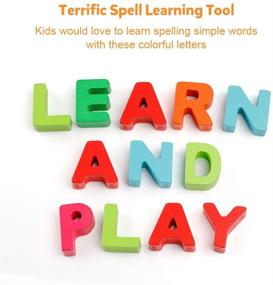 img 1 attached to 🧩 Coogam Wooden Alphabet Puzzle: Engaging and Educational Learning Tool