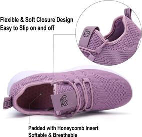 img 2 attached to 👟 Kuseeker Women's Mesh Lightweight Walking Shoes: Slip-On Tennis Sneakers for Breathable & Casual Running