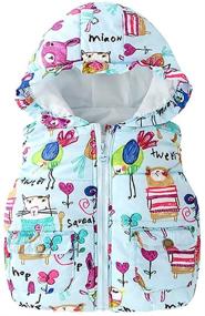 img 4 attached to 🧥 Outerwear with Animal Hood: Cute Girls' Vests from Mud Kingdom