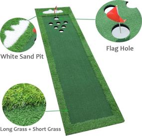 img 3 attached to SPRAWL Golf Pong Portable Putt Mat | Green Putting Game for Adults & Family | Indoor & Outdoor Training Aid | Ideal Golf Gifts