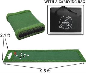 img 1 attached to SPRAWL Golf Pong Portable Putt Mat | Green Putting Game for Adults & Family | Indoor & Outdoor Training Aid | Ideal Golf Gifts