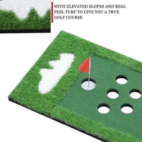 img 2 attached to SPRAWL Golf Pong Portable Putt Mat | Green Putting Game for Adults & Family | Indoor & Outdoor Training Aid | Ideal Golf Gifts