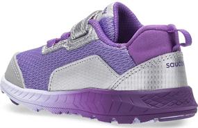 img 2 attached to 👟 Saucony Wind Shield Alternative Closure Jr. Running Shoe for Unisex-Children