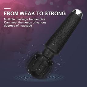 img 2 attached to 💆 20 Vibration Modes & 8 Strengths Handheld Wand Massager - Powerful Mini Electric Massage Machine for Full Body Relief, Sports Recovery, Soothing Sore Muscles, Muscle Rechargeable Tool