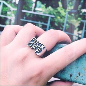 img 2 attached to 💍 MAIHAO Punk Ring Jewelry Personalized Rings for Birthday & Graduation, Perfect for Boys and Girls (Size 6-12)