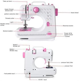 img 2 attached to 🧵 Sewing Machine - Crafting Mending Mini Sewing Machines with 12 Built-In Stitches - Perfect for Easy Sewing, Beginners, and Kids - Pink