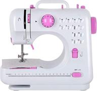 🧵 sewing machine - crafting mending mini sewing machines with 12 built-in stitches - perfect for easy sewing, beginners, and kids - pink logo