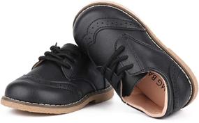 img 3 attached to 👧 LONSOEN Shoes - Classic School Girls' Uniform Footwear for Toddlers