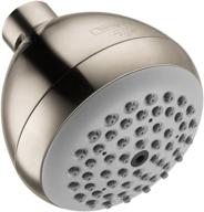 🚿 hansgrohe croma 3-inch showerhead upgrade - modern, 1-spray full easy clean with airpower & quickclean - brushed nickel (06498820) logo