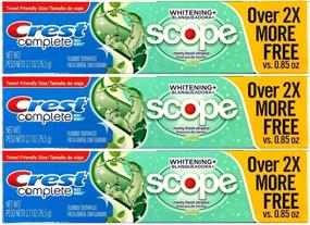 img 4 attached to 🦷 Crest Complete Multi-Benefit Whitening Toothpaste with Scope Minty Fresh Flavor - 3 Pack, 2.7 Oz
