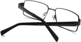 img 2 attached to Металлические прямоугольные очки Strong Eyeglasses