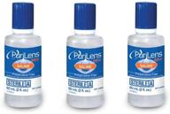 🧴 purilens mini preservative-free saline solution - 2 fl. oz (60ml) airline approved travel size - unisol 4 replacement (pack of 3) logo