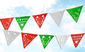 img 1 attached to Colorful 70 ft Mexican Pennant Banner: Perfect Fiesta Party Decorations for Cinco de Mayo Celebrations!