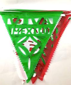 img 2 attached to Colorful 70 ft Mexican Pennant Banner: Perfect Fiesta Party Decorations for Cinco de Mayo Celebrations!