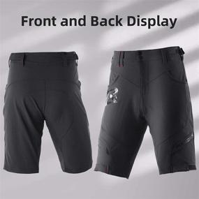 img 1 attached to ROCK BROS Men's Mountain Bike Shorts: Padded Baggy MTB Cycling Shorts for Loose Fit Comfort