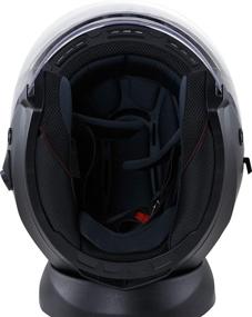 img 1 attached to ROYAL R02 Open Face Motorcycle Helmet With Extra Sun Visor Inside For UV Resistance - DOT Approved (Matte Black