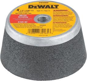 img 1 attached to 🔧 DEWALT DW4960: Steel Backed Cup Grinding Wheel, 4" x 2" x 5/8"-11" – High Performance for Precision Grinding