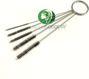 img 1 attached to 🎉 High-Quality 5-Piece Nylon Pipe Cleaner Brush Set by Green Goddess Supply