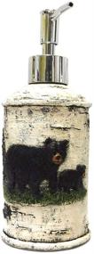 img 1 attached to 🐻 Enhance Your Bathroom Décor with Marco Black Bear on Birch Bathroom Accessories (Lotion Pump)
