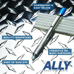 img 1 attached to 🔥 ALLY Tools Round Soapstone Holder Set: 7 Professional Quality Pens for Welding & Welders - Removable Markings on Steel, Aluminum, and Cast Iron