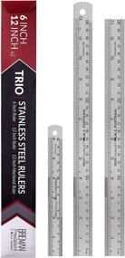 img 4 attached to Precision Measuring with Stainless Steel Ruler Set Pack