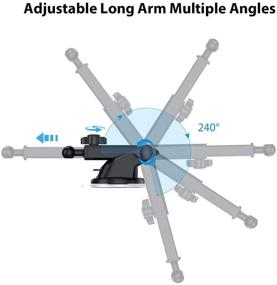 img 2 attached to Upgrade Your Car Phone Mount: Vicseed Adjustable Long Arm with Replacement Gel Pad