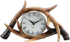 img 3 attached to 🕰️ Antler Table Clock by SPI Home