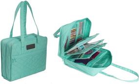 img 4 attached to 👜 Earthwise Arts & Crafts Storage Bag – 16 Compartments, Crafters Companion – Ideal for Beads, Stones, Knitting, Crochet & More!