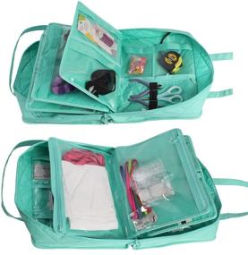 img 1 attached to 👜 Earthwise Arts & Crafts Storage Bag – 16 Compartments, Crafters Companion – Ideal for Beads, Stones, Knitting, Crochet & More!